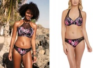 Śliczny markowy dół bikini dół bikini FREYA 2894 SUNSET PALM EUR M