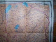 ZAMBIA - MAPA Z 1978 ROKU.