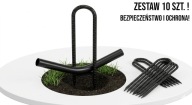 KOTWY ŚLEDZIE DO TRAMPOLINY NAMIOTU MOCNE ZESTAW 10 SZT STALOWE OCYNK 30CM