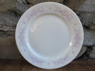 Porcelanowe Płaskie Talerze Obiadowe_Lubiana PRL