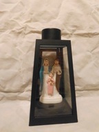 Kapliczka solarna z figurką znicz