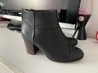 wyprzedaz Botki skorzane Clarks wygodne 39,5 ocieplane
