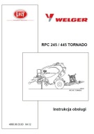 Welger RPC 245 Tornado, 445 Tornado - instrukcja obsługi prasy PL (2012)