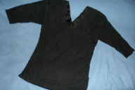 Retro czarna delikatna koronka lata 70-te XXw