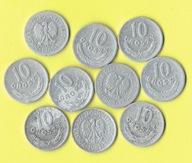 POLSKA Zestaw 10 GROSZY 1965 r. - 10 szt.