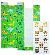 TOREBKI PAPIEROWE NA CUKIERKI SŁODYCZE NAKLEJKI 10 SZT