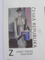 Czechy - Josef Ćapek - malarstwo - znaczek z 2020 r - zn. samoprzylepny
