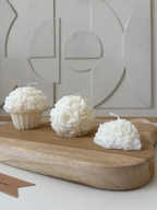 Świeca sojowa zestaw 3szt Flora róże prezent |noya