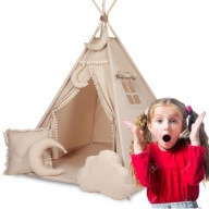 Namiot TIPI WIGWAM z matą+5poduszeczek przytulanek