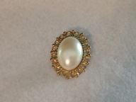 Piękna, stylizowana broszka