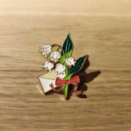 ELEGANCKA PRZYPINKA PIN ROŚLINA Broszka do Żakietu i Swetra lub na prezent