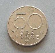 NORWEGIA 50 ORE 1980 "AB" Z GWIAZDKĄ