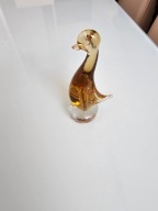 Figurka Szklana Kaczka Rzeźba Styl Murano