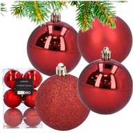 Bombka dekorowana, Bombka gładka, Zestawy bombka 8 cm 6 szt.