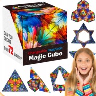 MAGICZNA KOSTKA MAGNETYCZNA ANTYSTRESOWA UKŁADANKA LOGICZNA DZIEŃ DZIECKA