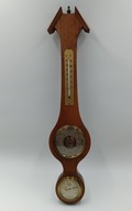Stara stacja pogody - z drewna - Barometr Higrometr Termometr - duża 56 cm