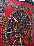 wielka lekka CHUSTA wełniana 130x132