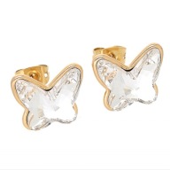 62720 Kolczyki 18K pozłacane 12/14 MM CRYSTAL Swarovski