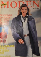 Diana moda moden jak Burda vintage 21/22 wykroje krawieckie szycie diy