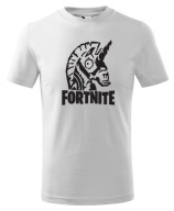 Koszulka dziecięca Fortnite Lama biała rozmiar 158
