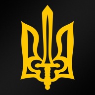 Trójząb Miecz Tryzub Herb Ukrainy Тризуб Герб України Naklejka rozm. S