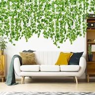 Sztuczny Bluszcz zielona Girlanda Liście Na Ścianę Balkon Dekoracja 30m