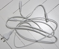 Kabel zasilający biały 2 metry przejściówka