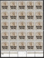 $OKUPACJA NIEMIECKA (ON) Fi 18** / fragment arkusza 25 szt - FISCHER 375 zł