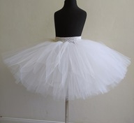 Tutu dziewczęca spódnica tiulowa biała 158