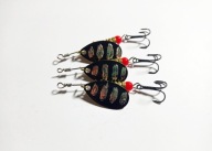 Błystka obrotowa Ubik Urania-34 obrotówka czarno-srebrna 2/5g