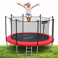 TRAMPOLINA OGRODOWA DUŻA DLA DZIECI DOROSŁYCH 312CM 10FT 150KG BEZPIECZNA