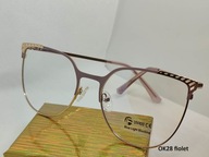 OK28 Okulary zerówki z filtrem blue light;fiolet