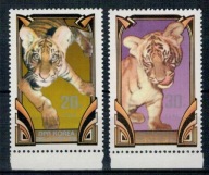 Korea Północna 1982 Znaczki 2242-3A ** zwierzęta tygrys