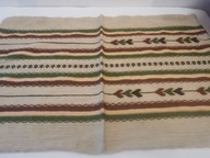 KILIM BIEŻNIK SERWETKA WEŁNA TKANY SKANDYNAWSKI ORYGINALNY