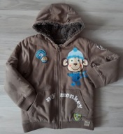 My Monkey ocieplana bluza z kapturem 116-122cm