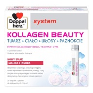 DOPPELHERZ Kollagen Beauty smak malina i jagoda 30 ampułek po 25ml