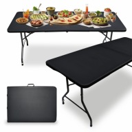 Stół Cateringowy Składany Ogrodowy 180 cm Bankietowy Walizka Rozkładany