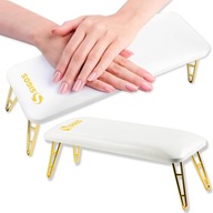 PODUSZKA POD DŁONIE PODKŁADKA DO MANICURE PODPÓRKA PAZNOKCIE ZŁOTO BIAŁA
