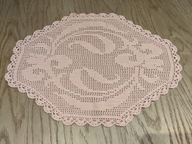 Bieżnik obrus serwetka rękodzieło szydełkowy filet 40x32