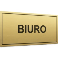 Tabliczka na drzwi laminat grawerski 20x7 cm biuro złoty lub srebrny