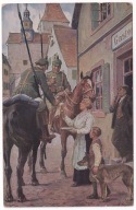 Niemcy Ułani PIWO pies Fajka ok.1915r. na Czerwony Krzyż