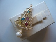 BROSZKA CHOINKA ŚWIĘTA BOŻE NARODZENIE + PUDEŁKO PREZENTOWE