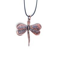 Ważka. Wisior z miedzi ręcznie robiony.