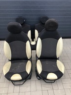 MINI R56 FOTELE KANAPA PÓŁSKÓRA KOMPLET