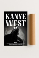 Plakat bez ramy 50x70 cm Kanye West – muzyka, nowoczesna dekoracja