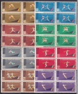Polska 1962 fi.1190-97B ** czwórki cena 25,50 zł - sport, ME Belgrad
