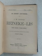 J. W. Goethe Reineke - Lis Poemat satyryczny 1899 Pieczęć ZAREMBÓW