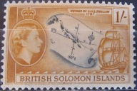 Brytyjskie Wyspy Salomona stary znaczek (9/53