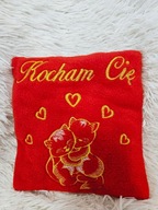 Walentynki poduszka dla zakochanych poduszeczka haftowana Kocham Cię