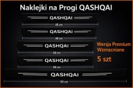 5 SZT - Naklejki ochronne na progi drzwi Nissan Qashqai